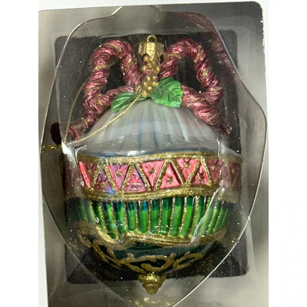 NIB Fitz and Floyd Christmas Court Motif Christmas Ornament